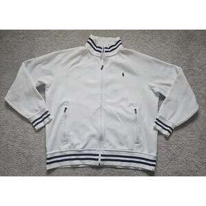Polo Ralph Lauren Men's Double-Knit Full Zip Track Jacket White Size XL